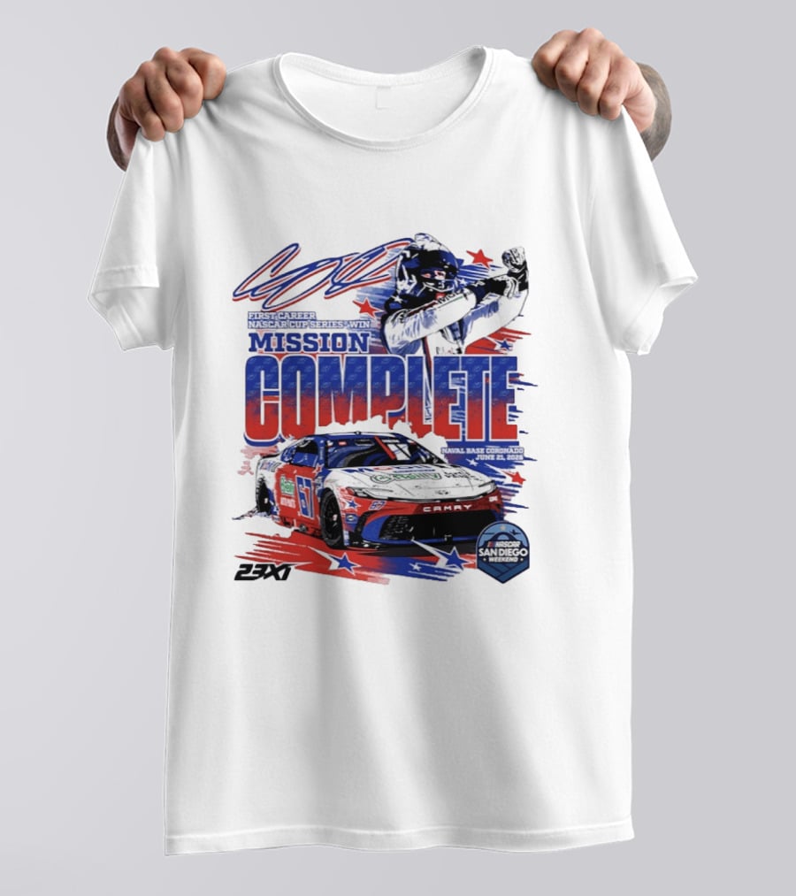 NASCAR San Diego 2023 First Career Cup Series Win Mission Complete T-Shirt