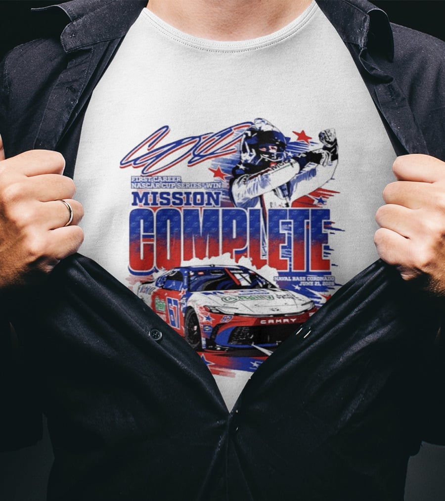NASCAR San Diego 2023 First Career Cup Series Win Mission Complete T-Shirt