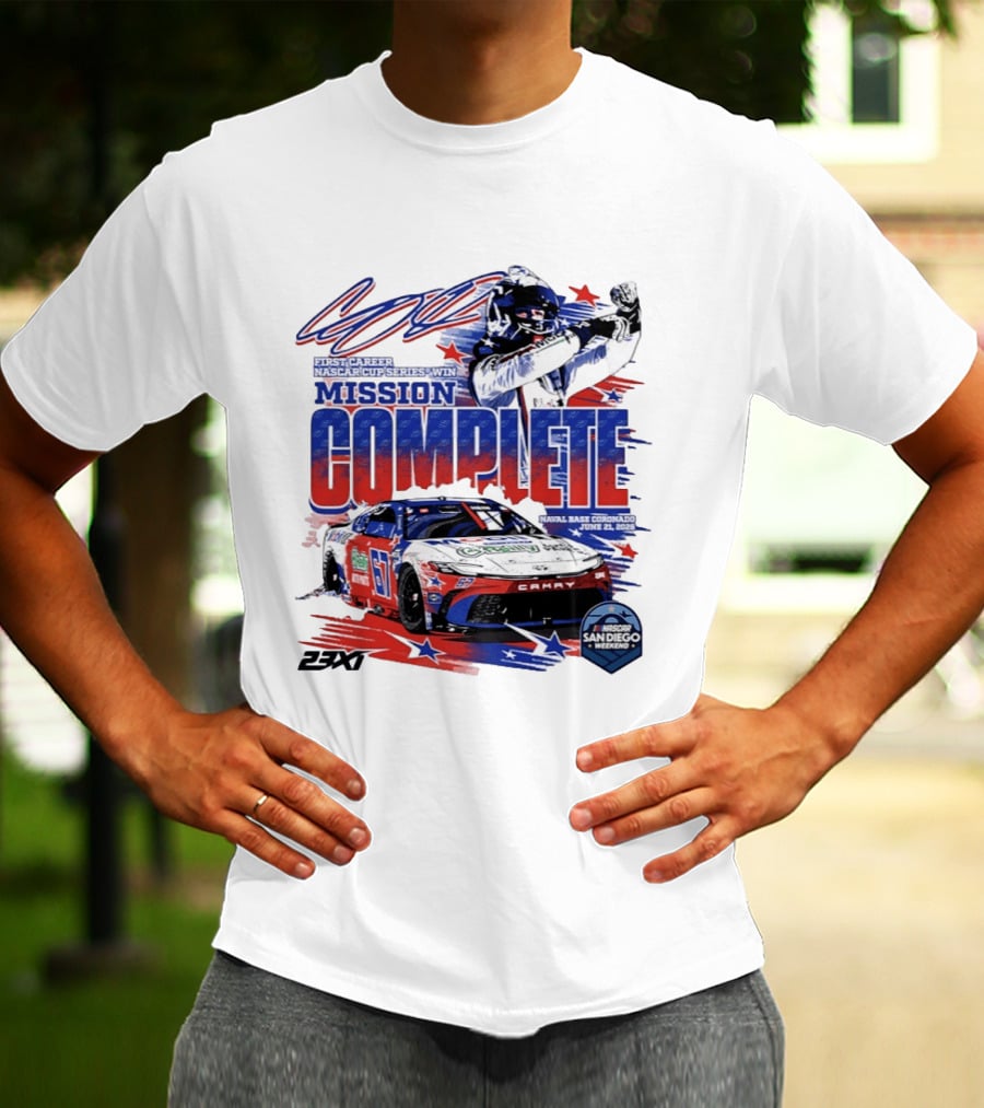 NASCAR San Diego 2023 First Career Cup Series Win Mission Complete T-Shirt
