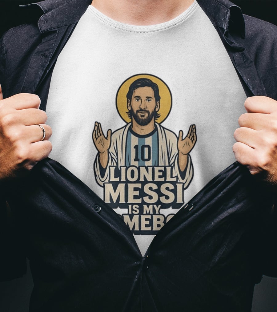 Lionel Messi Is My Homeboy Number 10 Iconic Raised Arms T-Shirt