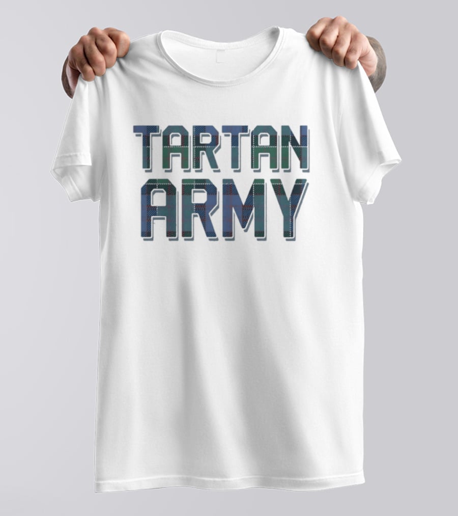 Tartan Army Scotland Fans Clan Plaid T-Shirt