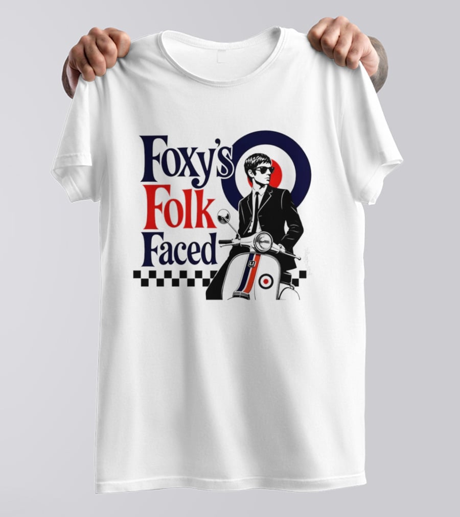 Foxy's Folk Faced Mod Scooter T-Shirt