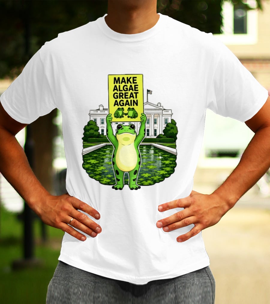 Frogs Team Algae Make Algae Great Again At White House 2026 T-Shirt