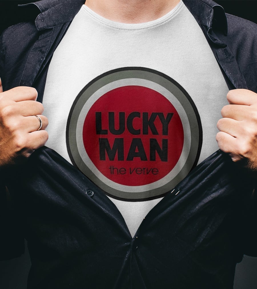 The Verve Lucky Man Red Circle T-Shirt