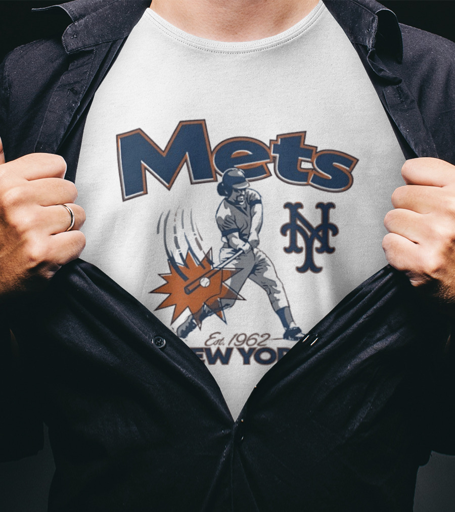 Mets New York Est 1962 Baseball Club National League Centennial 1876 1976 T-Shirt