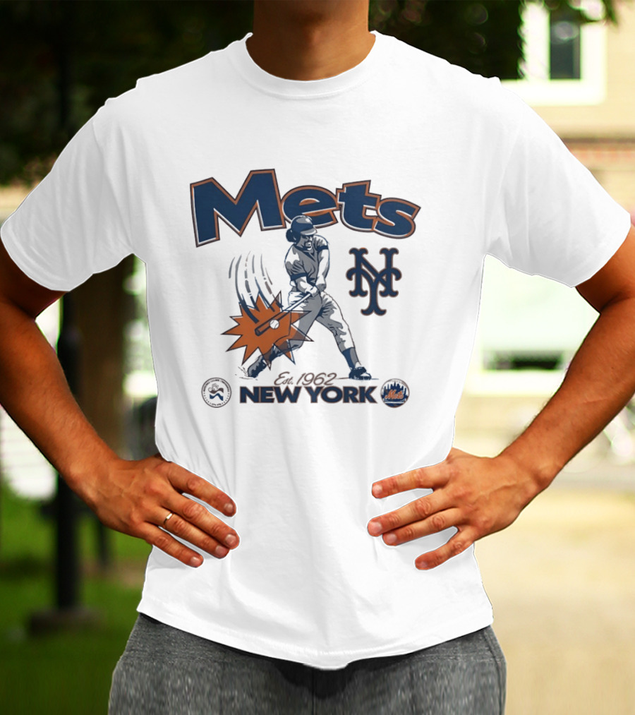 Mets New York Est 1962 Baseball Club National League Centennial 1876 1976 T-Shirt