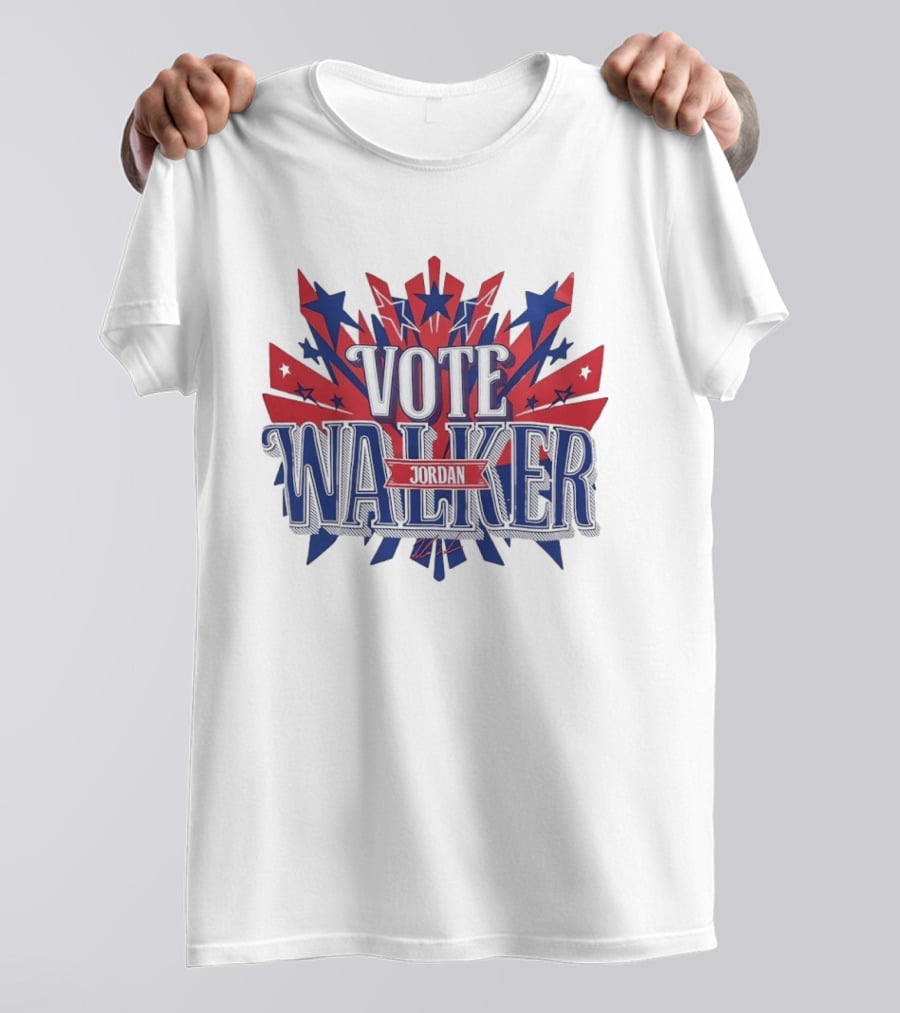 Vote Walker Jordan Patriotic Stars And Stripes T-Shirt