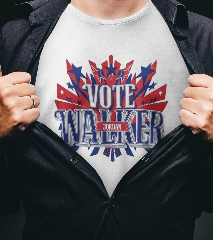 Vote Walker Jordan Patriotic Stars And Stripes T-Shirt