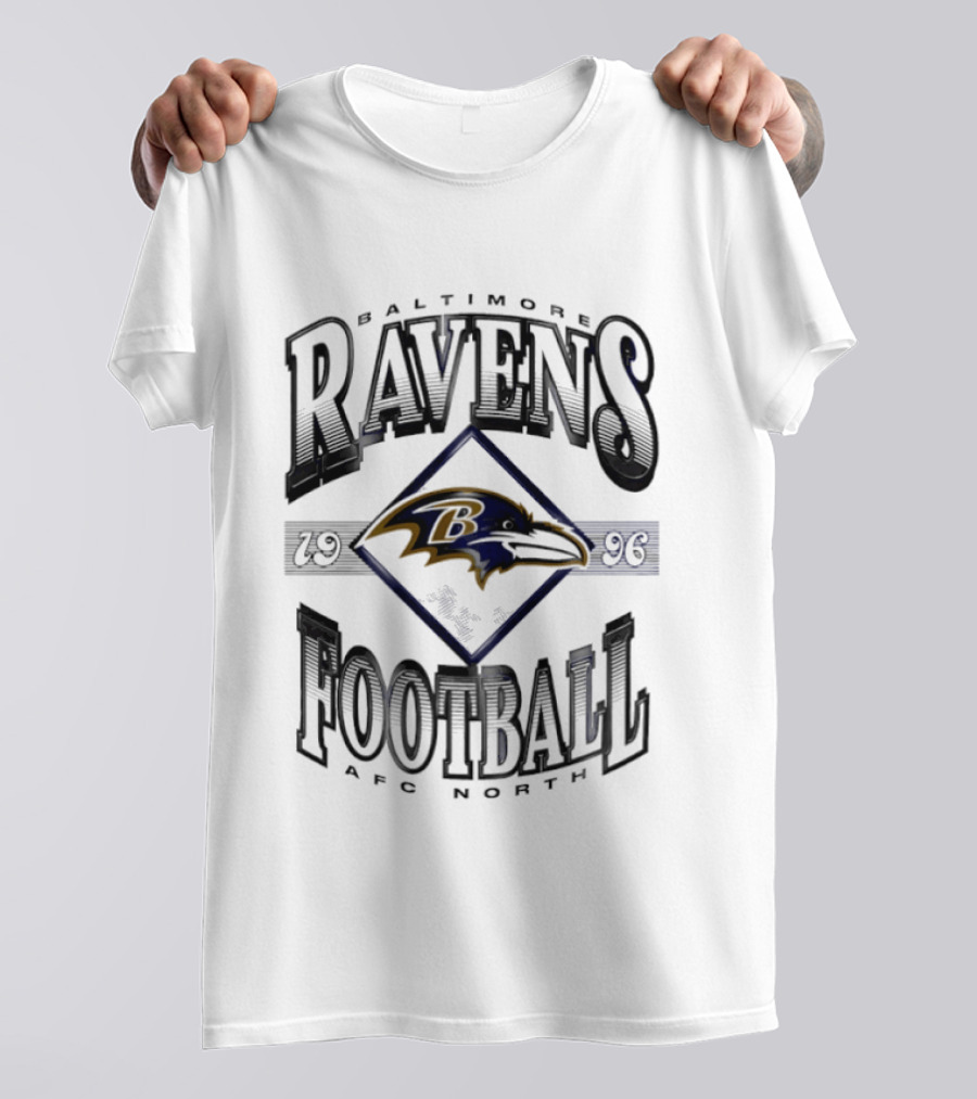 Baltimore Ravens Football 1996 AFC North Vintage Ravens T-Shirt