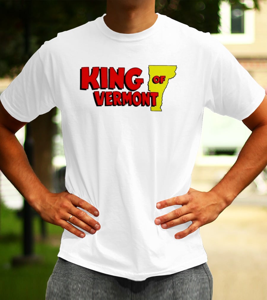 KING OF VERMONT Map T-Shirt
