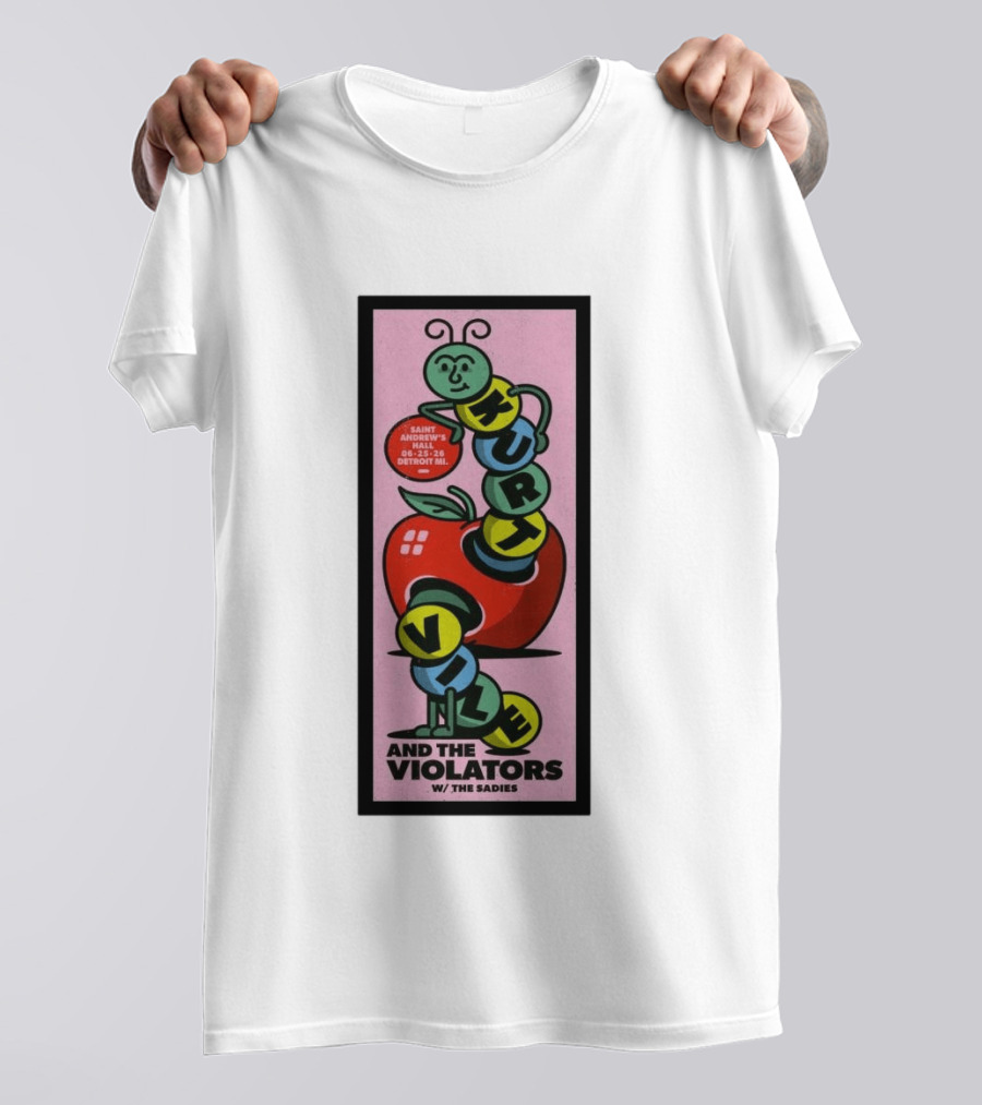 Kurt Vile And The Violators June 25 2026 Saint Andrew's Hall Detroit MI With The Sadies T-Shirt