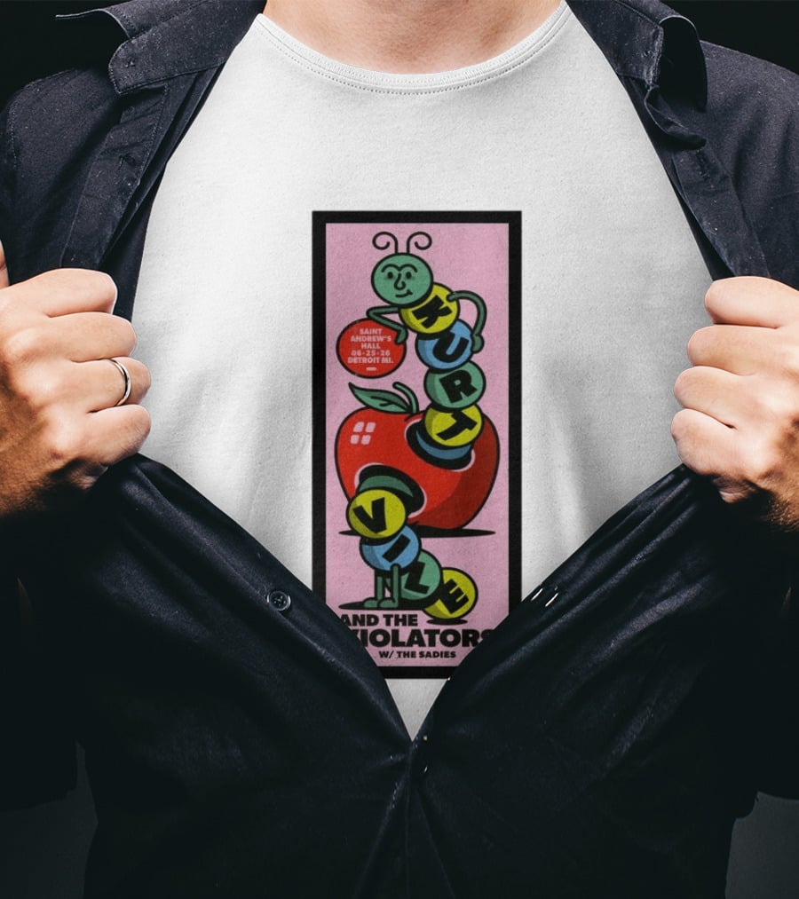 Kurt Vile And The Violators June 25 2026 Saint Andrew's Hall Detroit MI With The Sadies T-Shirt