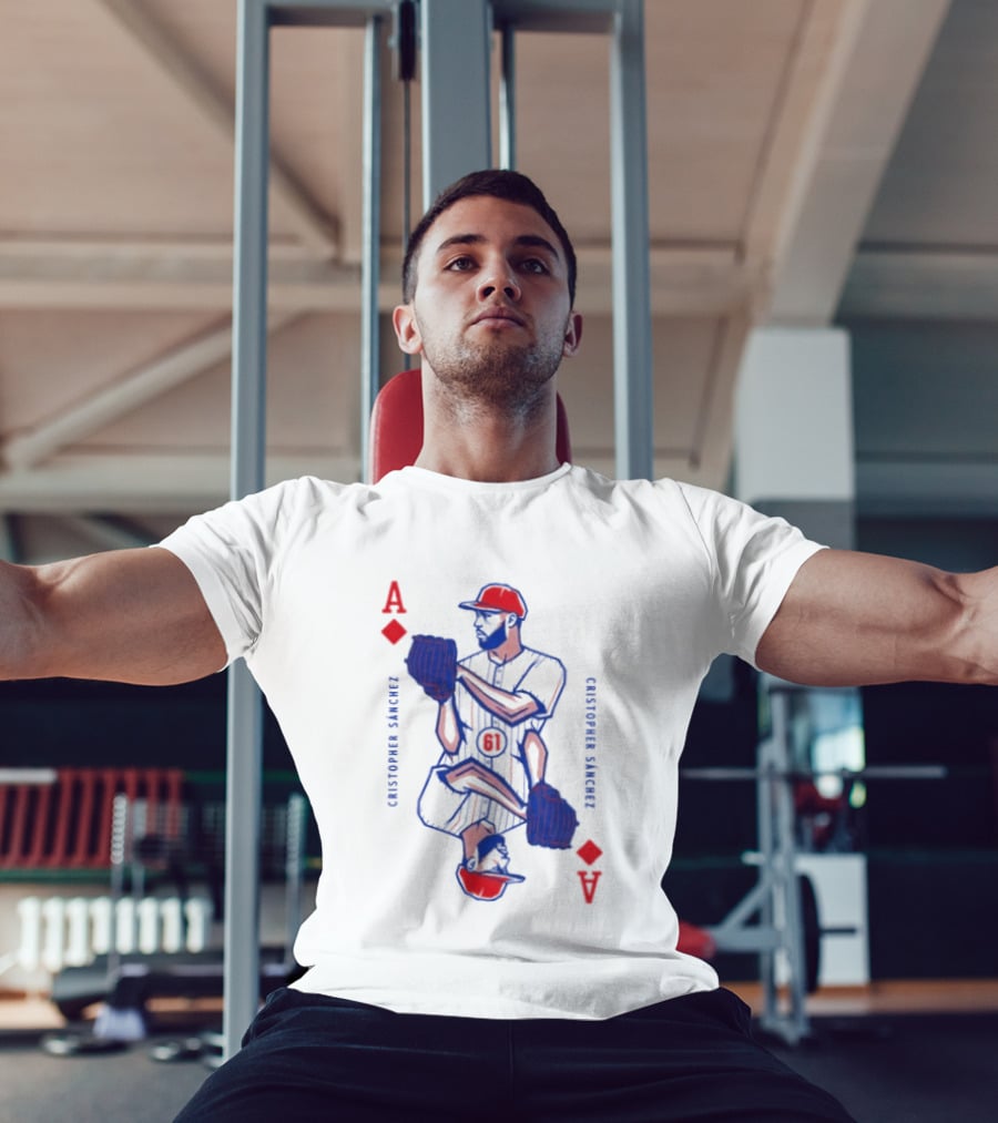 Cristopher Sánchez Philadelphia Phillies Ace Of Diamonds Playing Card T-Shirt