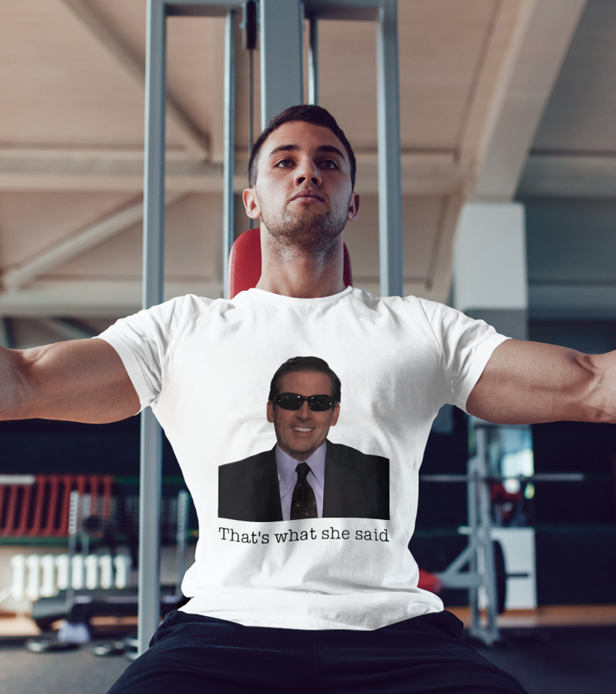 Michael Scott That's What She Said Sunglasses Suit T-Shirt