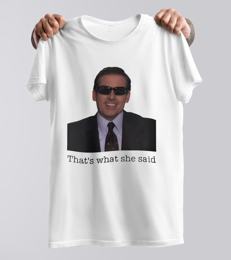 Michael Scott That's What She Said Sunglasses Suit T-Shirt