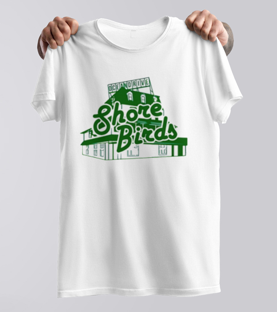 Jason Kelce Oceandrive Shore Birds Building T-Shirt