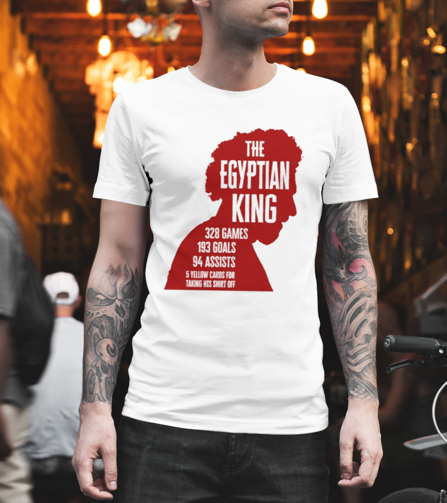 The Egyptian King Mohamed Salah 328 Games 159 Goals 94 Assists Liverpool FC Stats T-Shirt