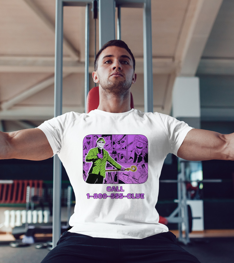 The Riddler Call 1 800 555 CLUE DC Comics Batman T-Shirt