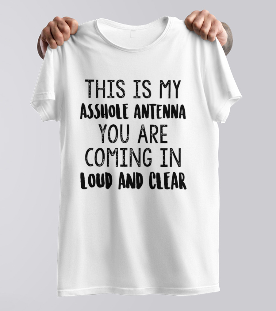 This Is My Asshole Antenna You Are Coming In Loud And Clear T-Shirt