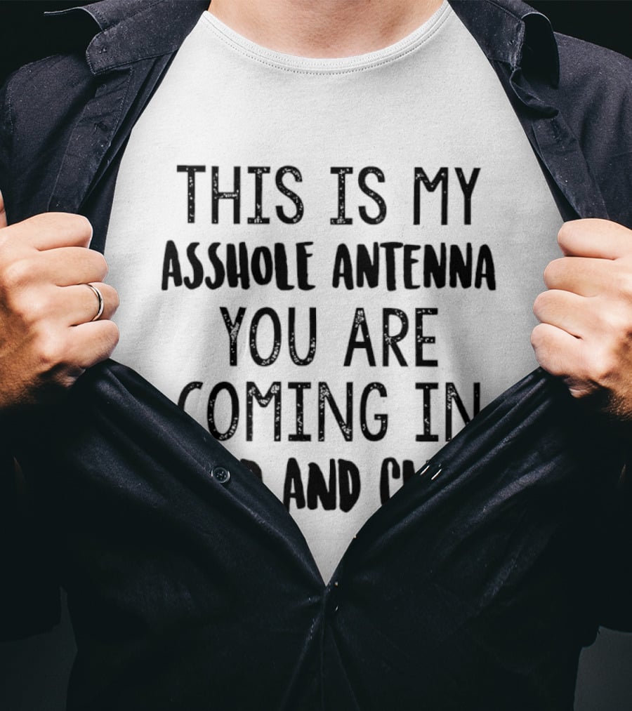 This Is My Asshole Antenna You Are Coming In Loud And Clear T-Shirt