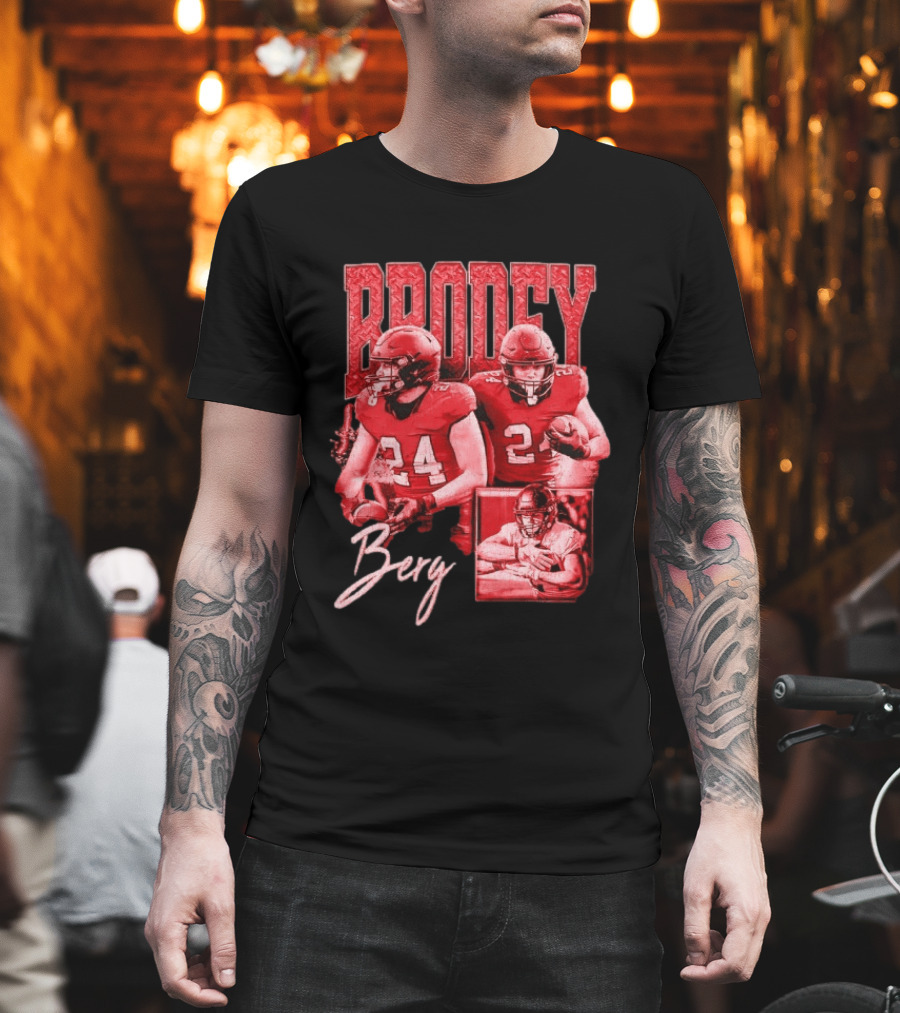 Brodey Berg Football 24 Player Athlete Sports T-Shirt