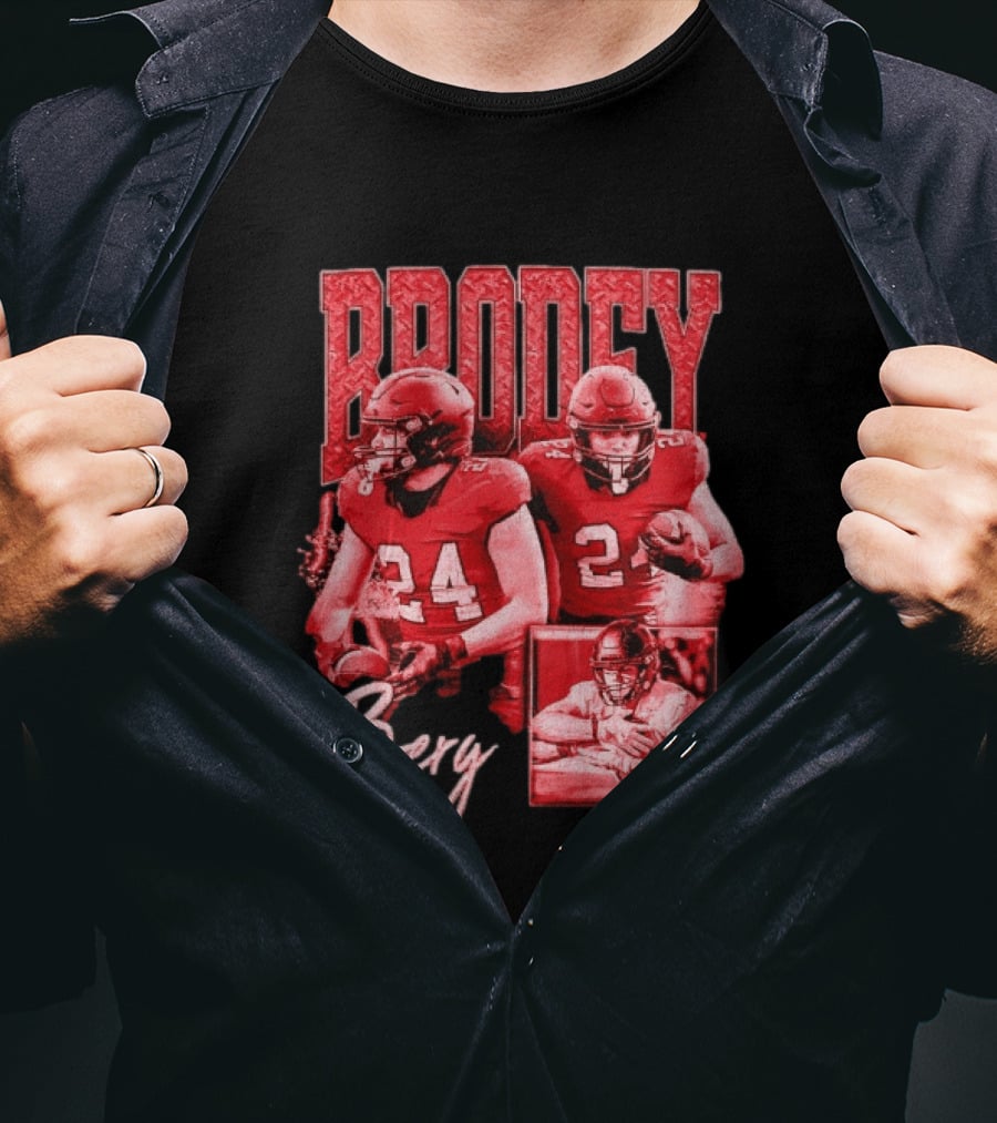 Brodey Berg Football 24 Player Athlete Sports T-Shirt