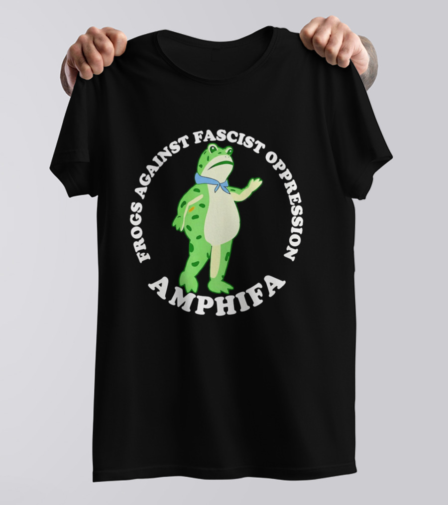 Frogs Against Fascist Oppression Amphifa Protest Movement Awareness T-Shirt