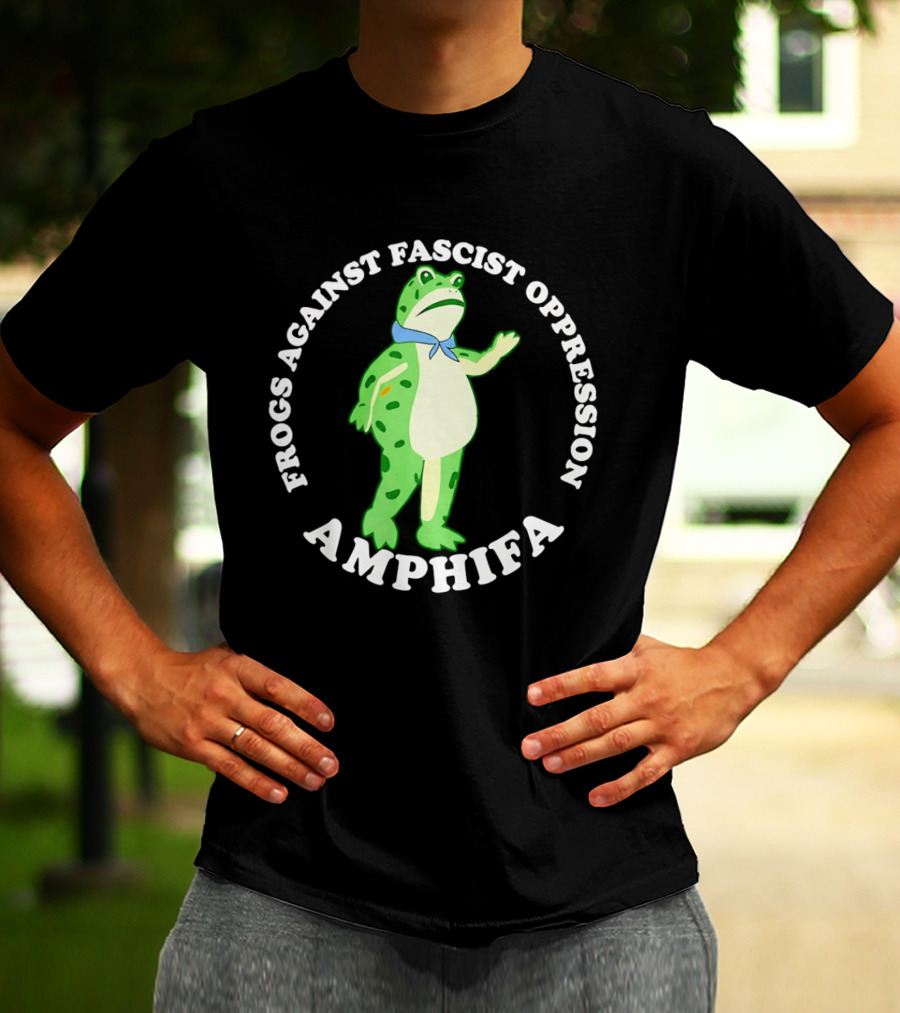 Frogs Against Fascist Oppression Amphifa Protest Movement Awareness T-Shirt