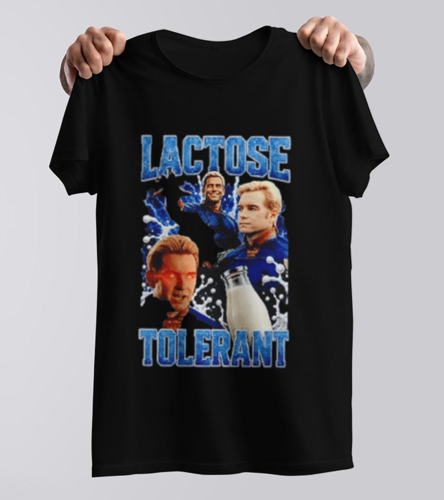 Lactose Tolerant Homelander Milk Meme T-Shirt