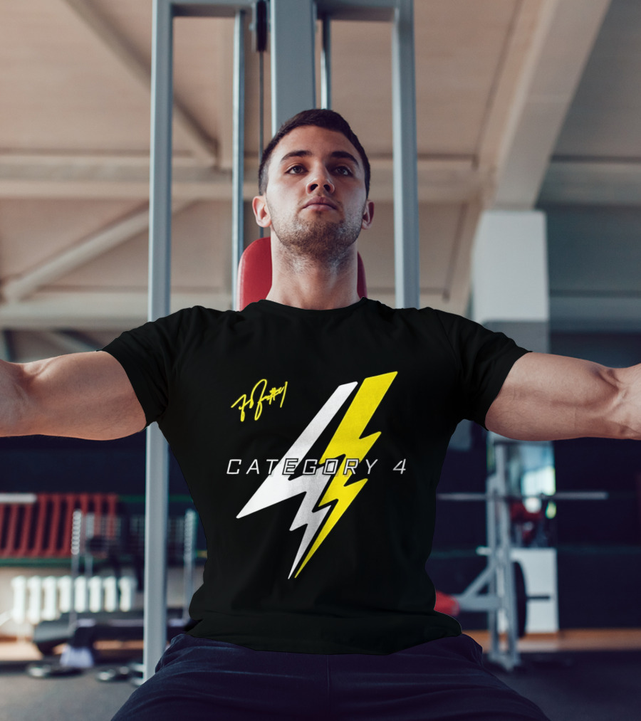 LSU Tigers Flau'jae Johnson Category 4 Lightning Bolt Signature T-Shirt