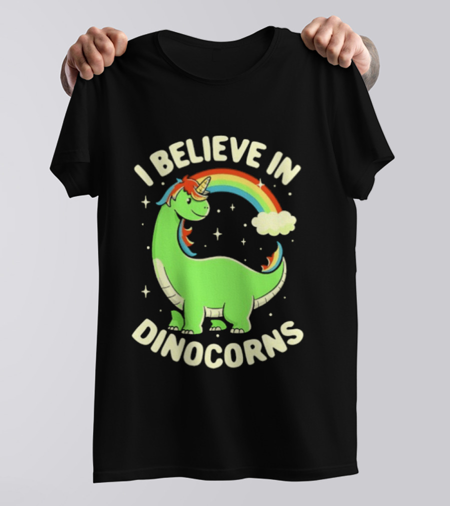 I Believe In Dinocorns Dinosaur Unicorn Rainbow Magic T-Shirt