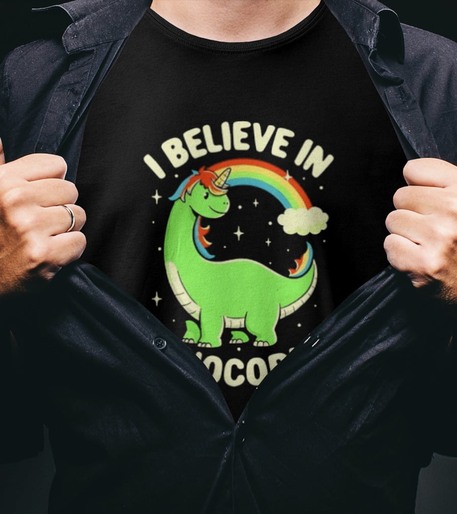 I Believe In Dinocorns Dinosaur Unicorn Rainbow Magic T-Shirt