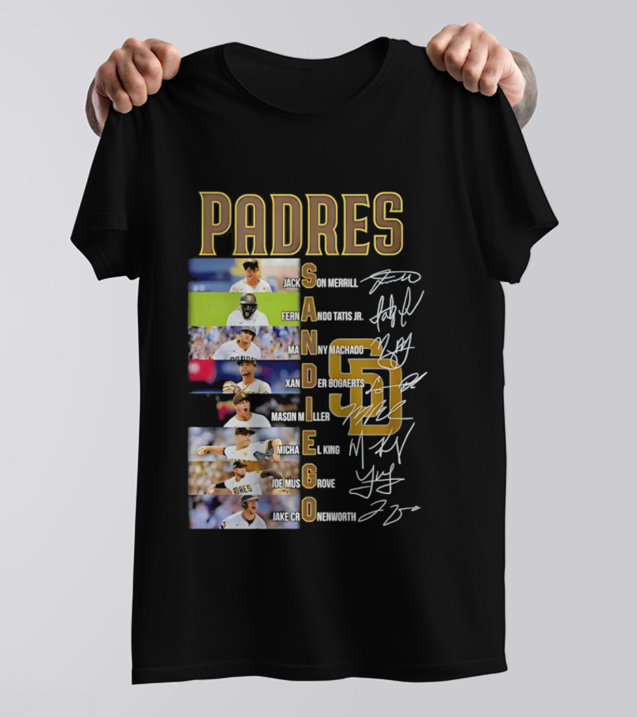 San Diego Padres Fernando Tatis Jr Manny Machado Xander Bogaerts Joe Musgrove Baseball T-Shirt