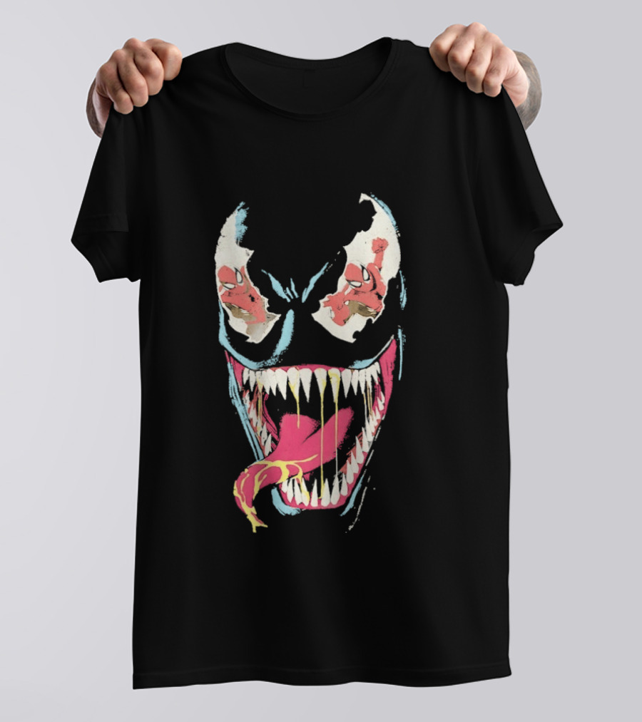 Marvel Venom Spider Man Reflection In The Eyes T-Shirt