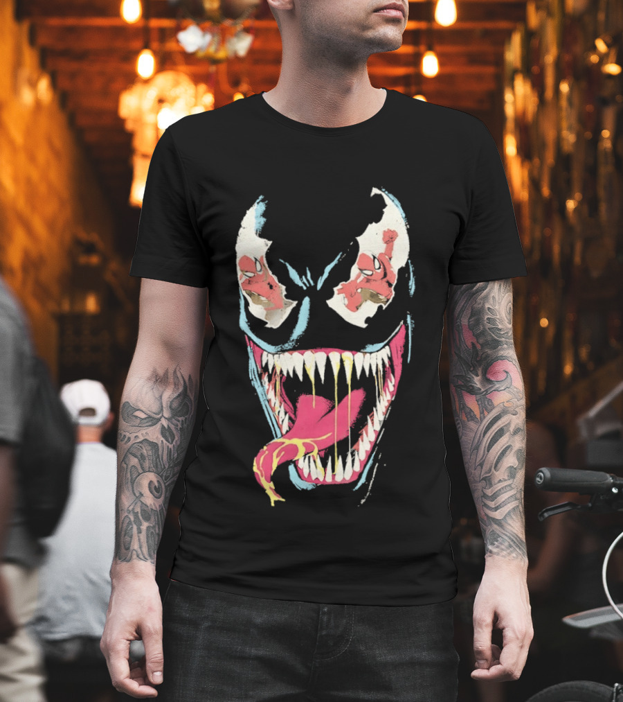 Marvel Venom Spider Man Reflection In The Eyes T-Shirt