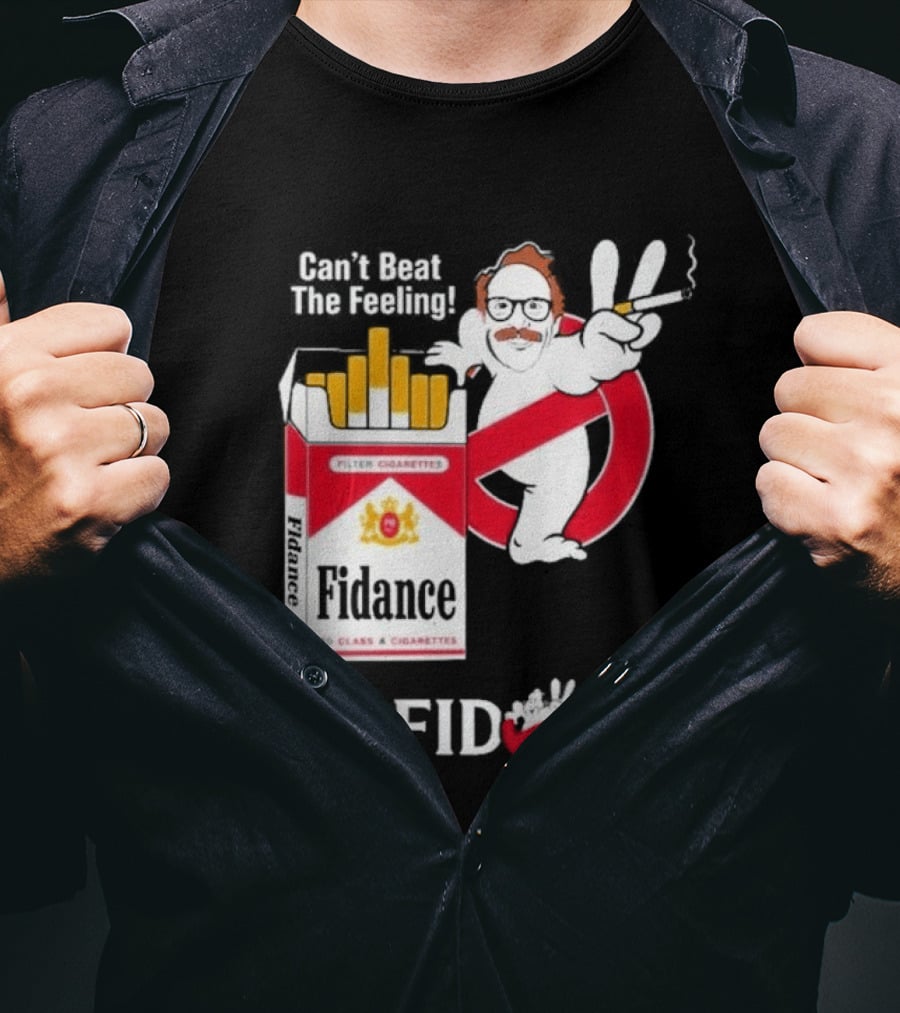 Ian Fidance Can't Beat The Feeling Ghostbusters Marlboro Cigarette T-Shirt