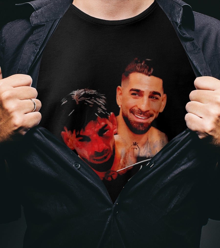 Ilia Topuria UFC Smiley Face And Bleeding Face Signature T-Shirt