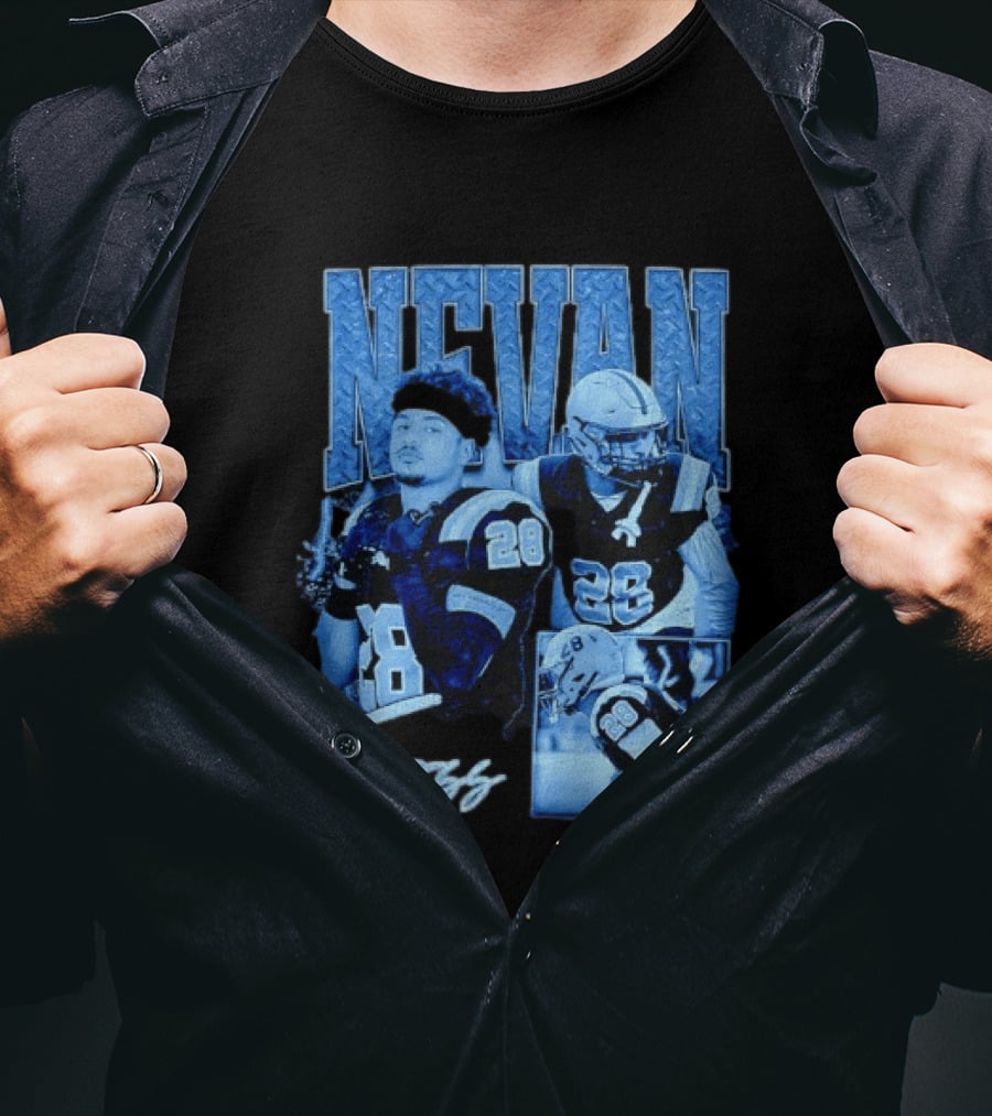 Nevan Foss Number 28 Football Athlete Sports Jersey T-Shirt