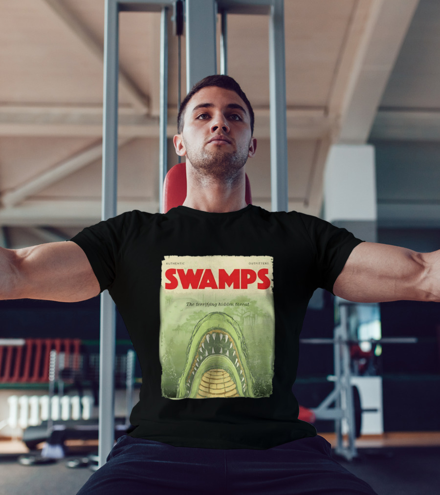 Authentic Outfitters Swamps The Terrifying Hidden Threat T-Shirt