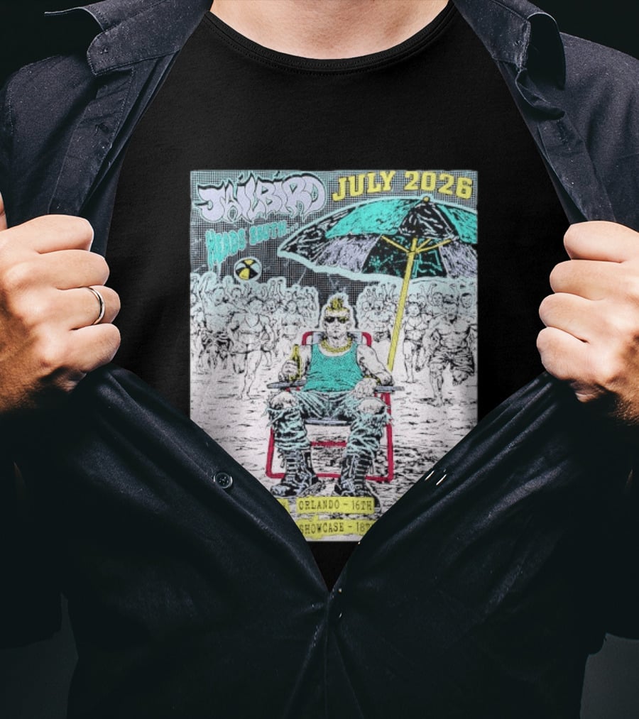 Jailbird Heads South July 2026 Tour Jacksonville Orlando Miami Tampa Atlanta T-Shirt