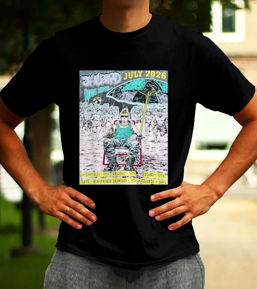 Jailbird Heads South July 2026 Tour Jacksonville Orlando Miami Tampa Atlanta T-Shirt