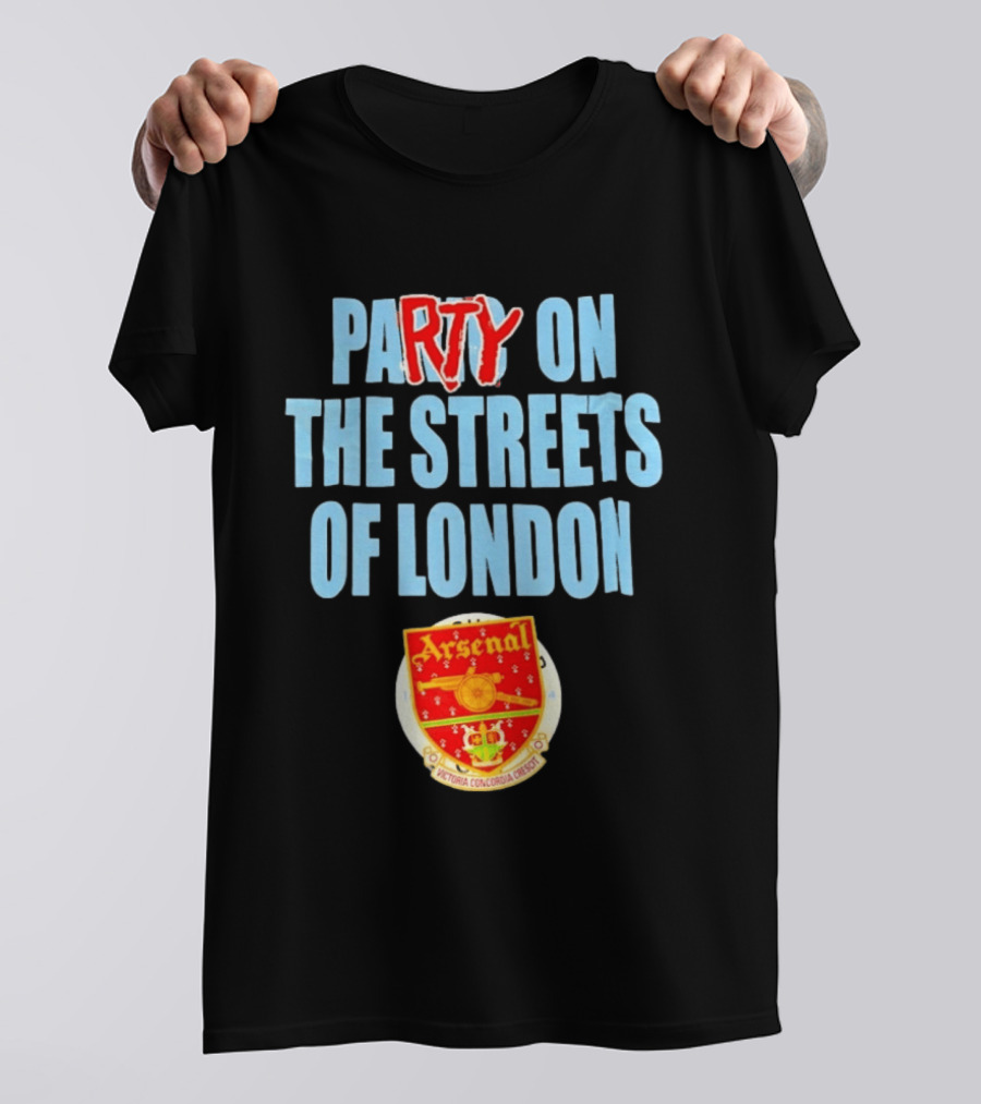 Arsenal Football Club Party On The Streets Of London T-Shirt