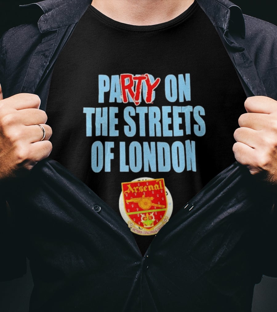 Arsenal Football Club Party On The Streets Of London T-Shirt