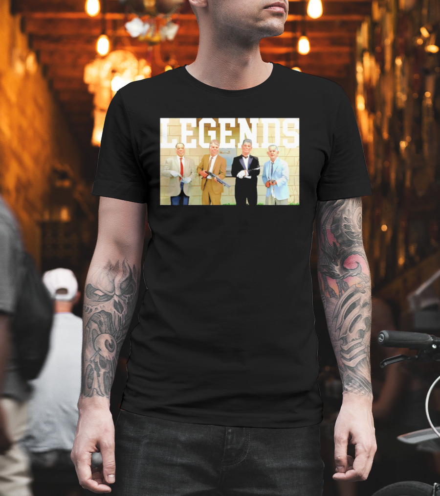 LEGENDS Ex Presidents Point Break Presidential Masks T-Shirt