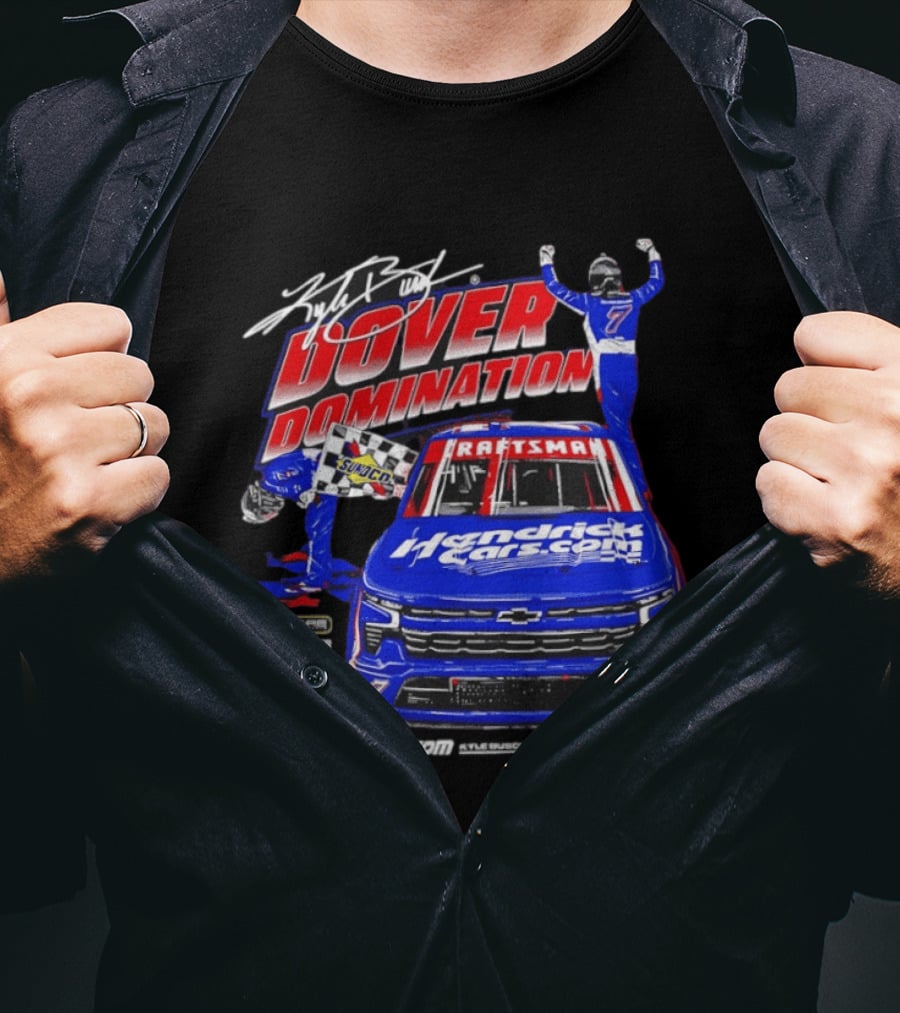 Kyle Busch Dover Domination HendrickCars.com NASCAR Craftsman Sunoco Racing T-Shirt