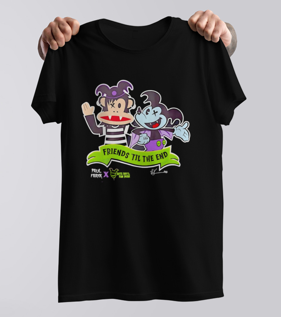 Paul Frank Bats Day Characters Friends Till The End Collaboration T-Shirt