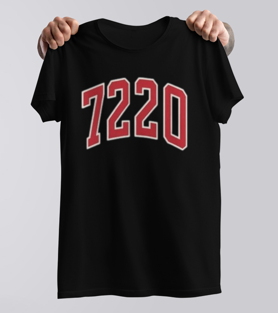 Lil Durk 7220 Tour Bicycle Red 7220 Numbers T-Shirt