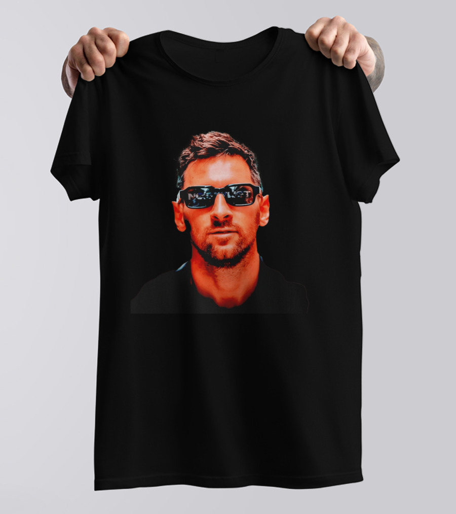 Lionel Messi Inter Miami Sunglasses Cool Soccer Star Look T-Shirt