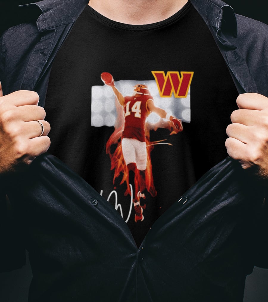 Washington Commanders Antonio Williams 14 AW Football Legacy Rookie T-Shirt