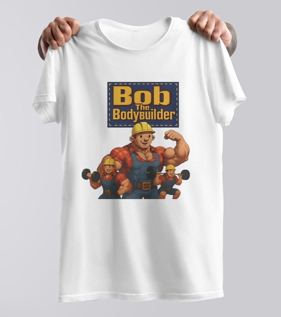 Bob The Bodybuilder Strongman Lifting Weights Movie T-Shirt